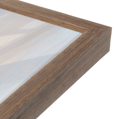 [Color:Walnut], Picture of art in a Walnut frame of the corner