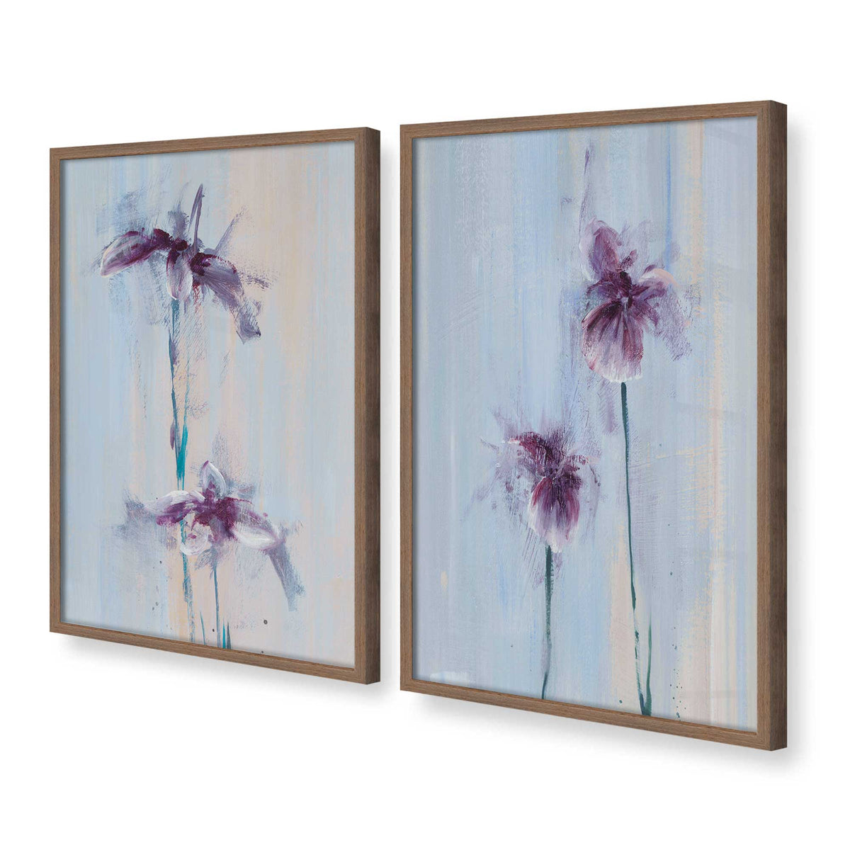 [Color:Walnut], Picture of art in a Walnut frame at an angle