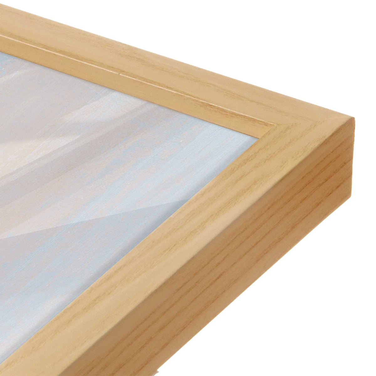 [Color:American Maple], Picture of art in a American Maple frame of the corner