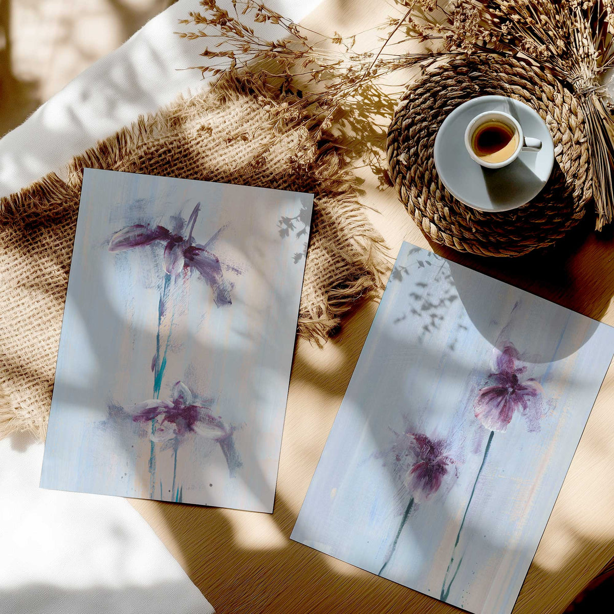 [color:Rolled Print], Picture in a room