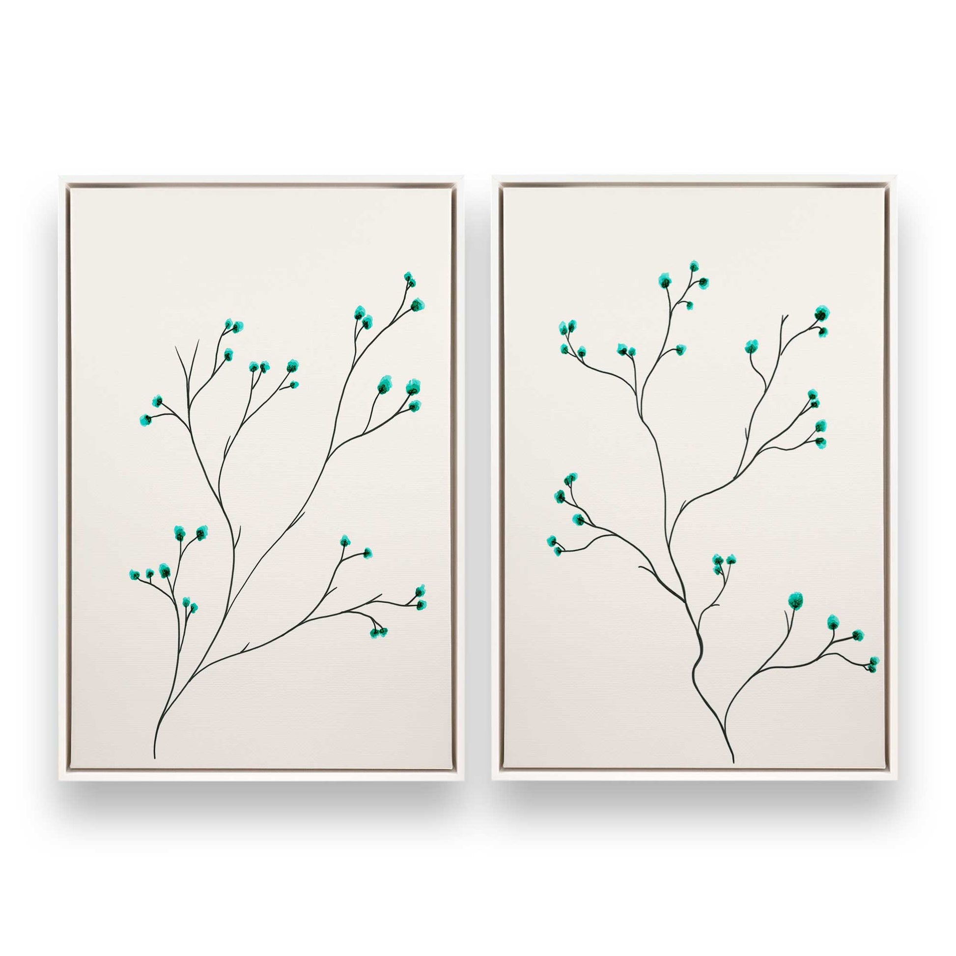 [Color:Opaque White], Picture of art in a White frame