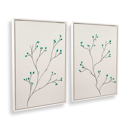 [Color:Opaque White], Picture of art in a White frame at an angle