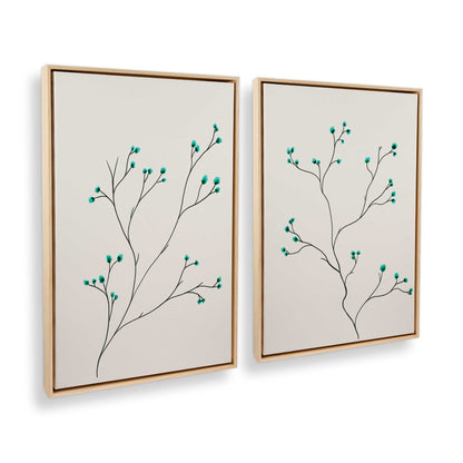 [Color:American Maple], Picture of art in a American Maple frame at an angle