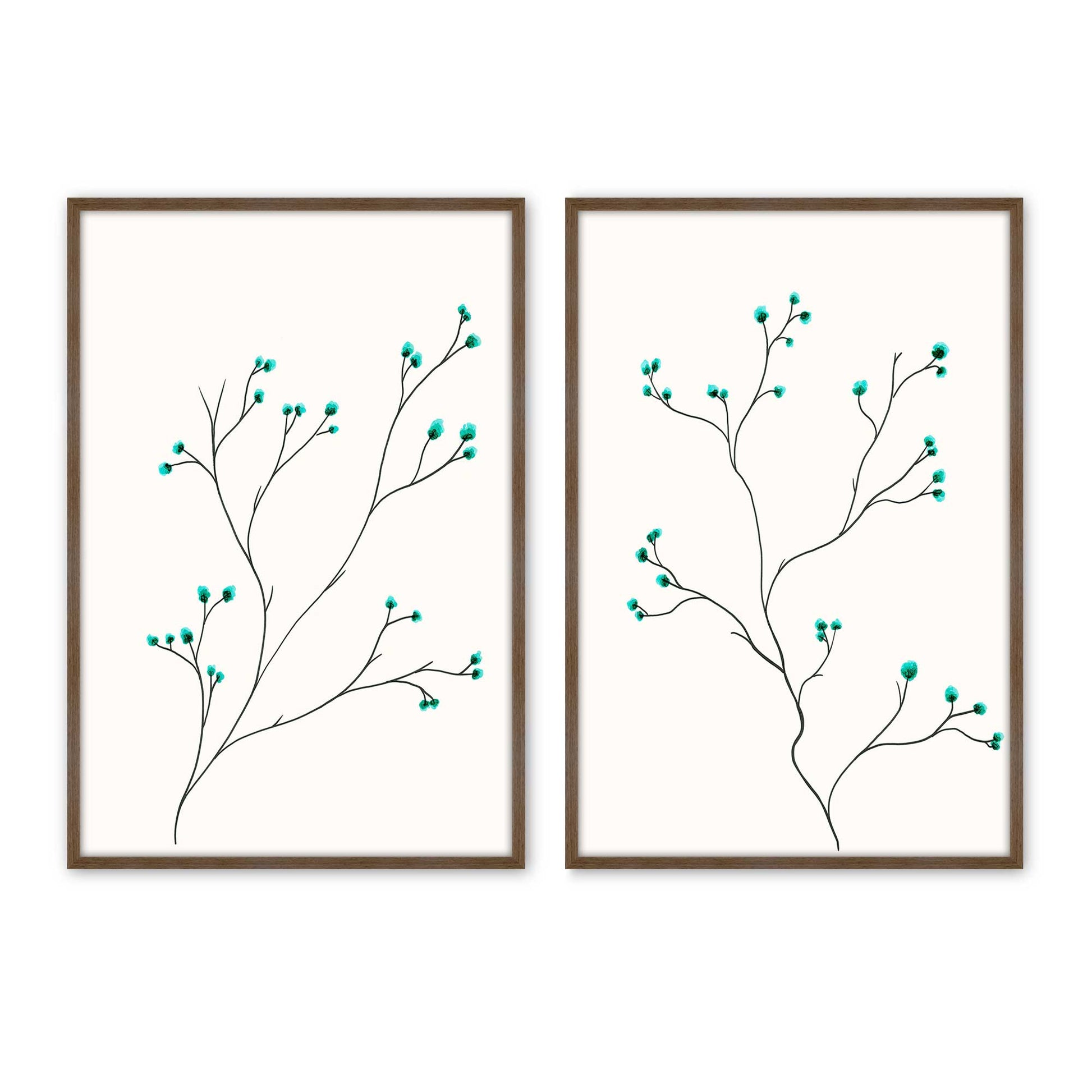 [Color:Walnut], Picture of art in a Walnut frame