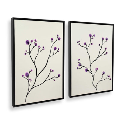 [Color:Satin Black], Picture of art in a Satin Black frame at an angle