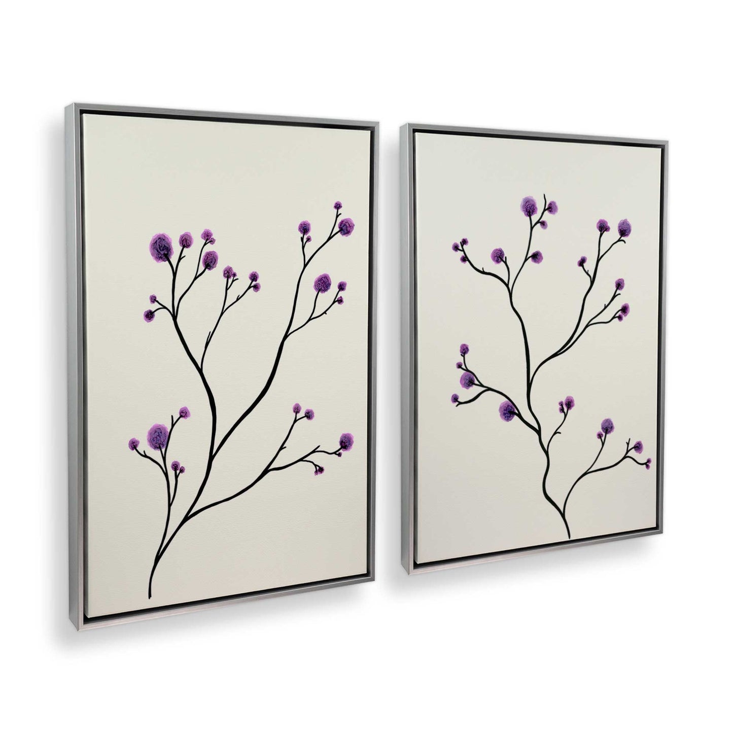 [Color:Polished Chrome], Picture of art in a Polished Chrome frame at an angle