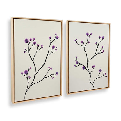 [Color:American Maple], Picture of art in a American Maple frame at an angle
