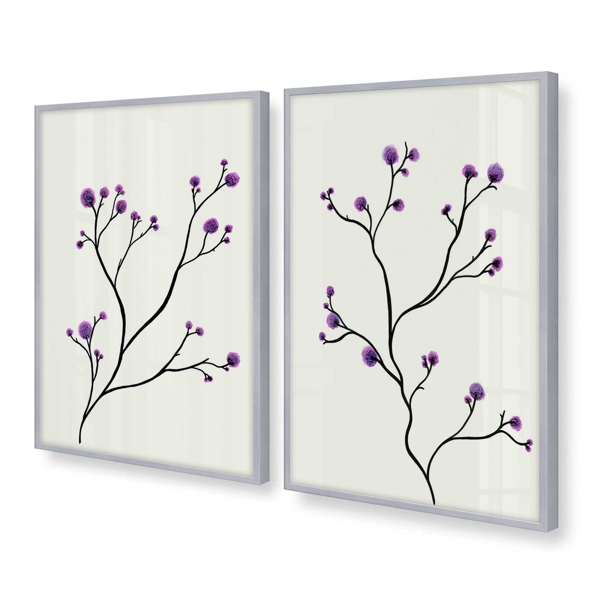 [Color:Polished Chrome], Picture of art in a Polished Chrome frame at an angle