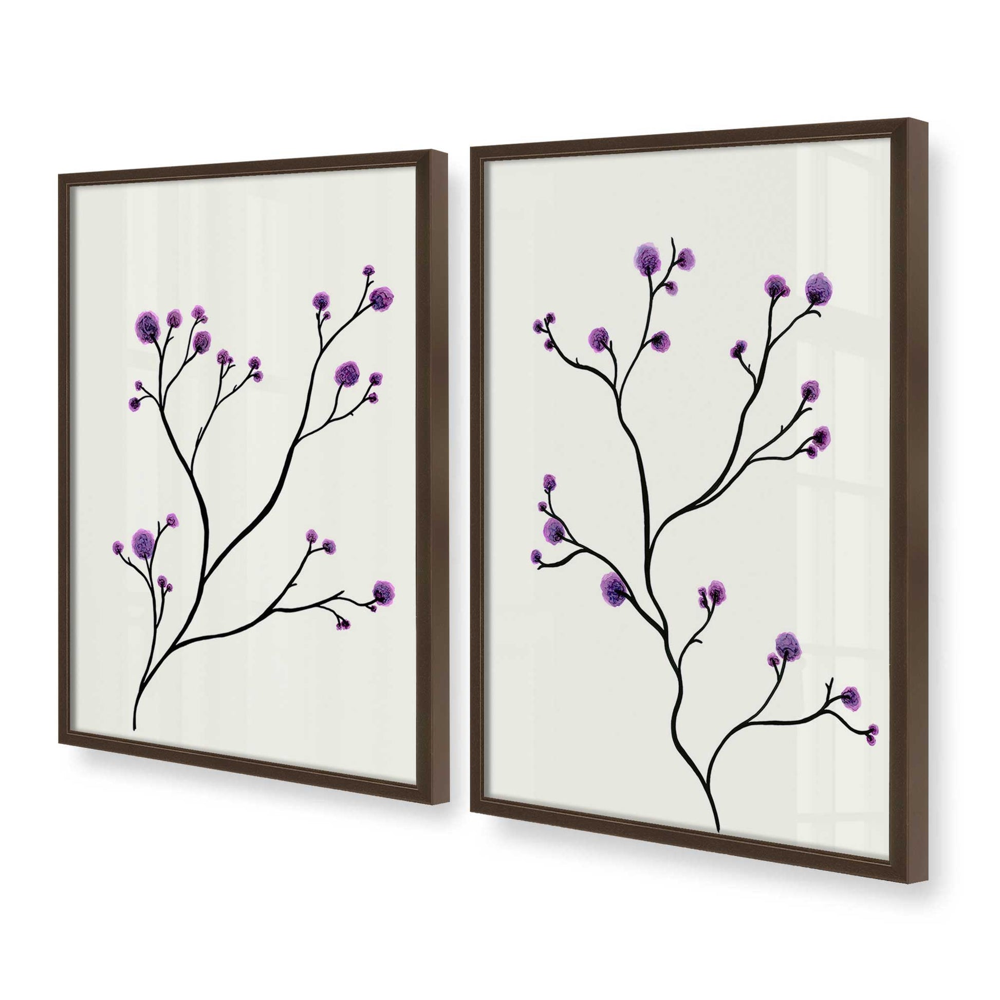 [Color:Belvinder Brown], Picture of art in a Belvinder Brown frame at an angle