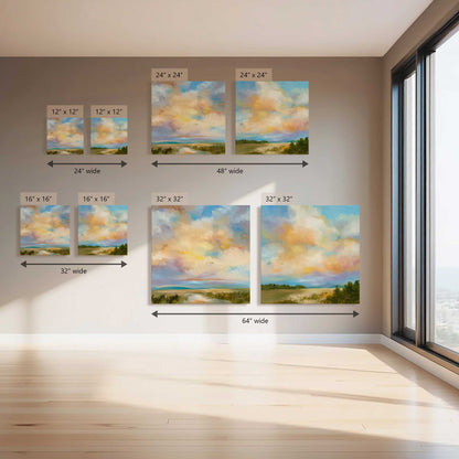 Sky Glow Magic, Set of 2 Canvas Prints