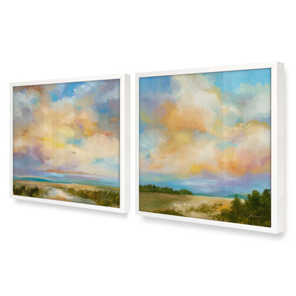 [Color:Opaque White], Picture of art in an Opaque White frame at an angle