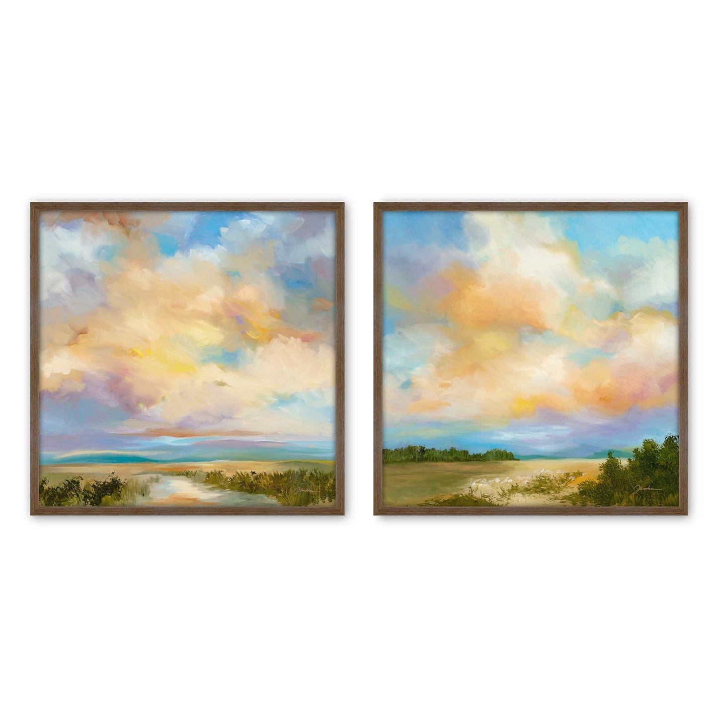 [Color:Walnut], Picture of art in a Walnut frame