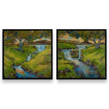 [Color:Satin Black], Picture of art in a Satin Black frame