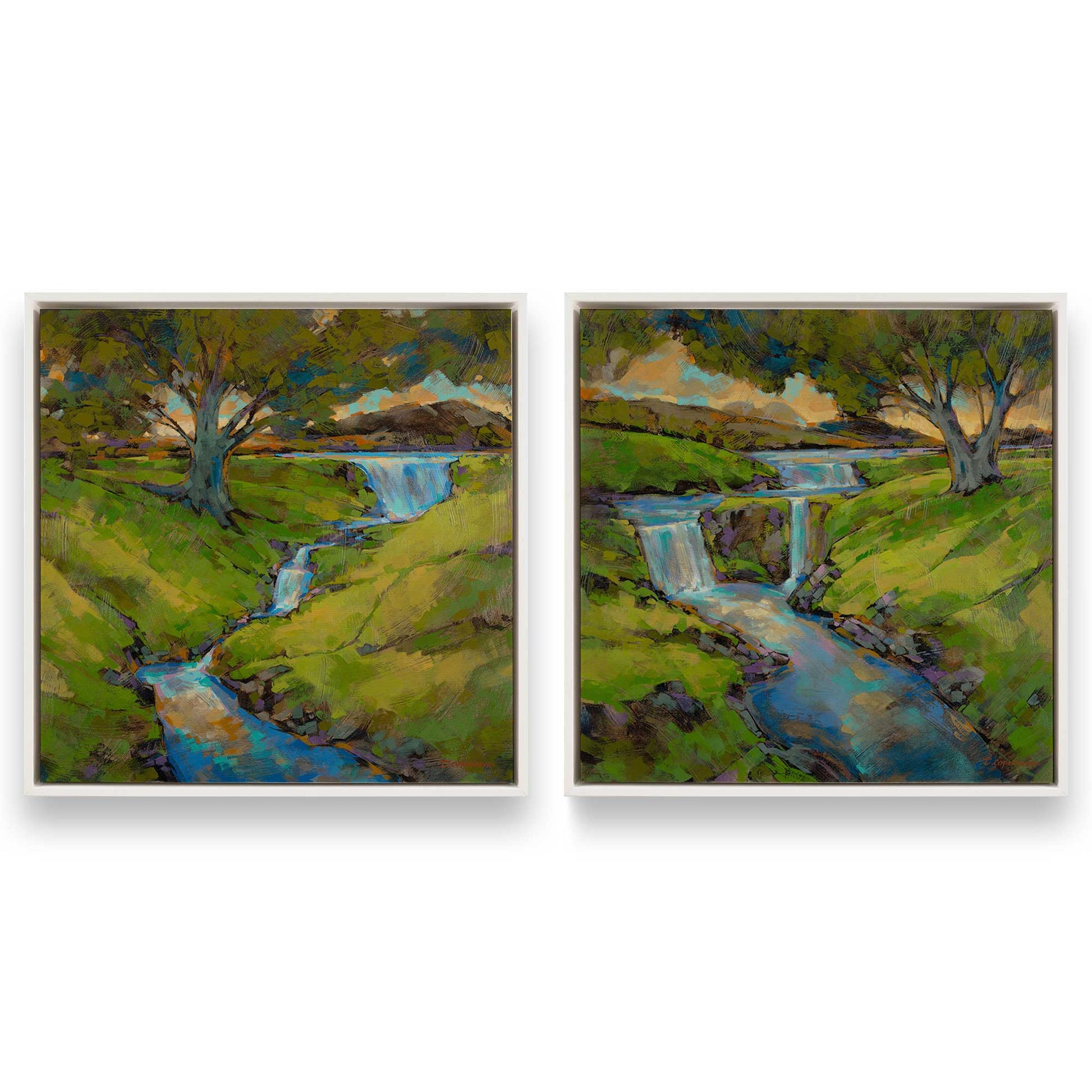 [Color:Opaque White], Picture of art in a White frame