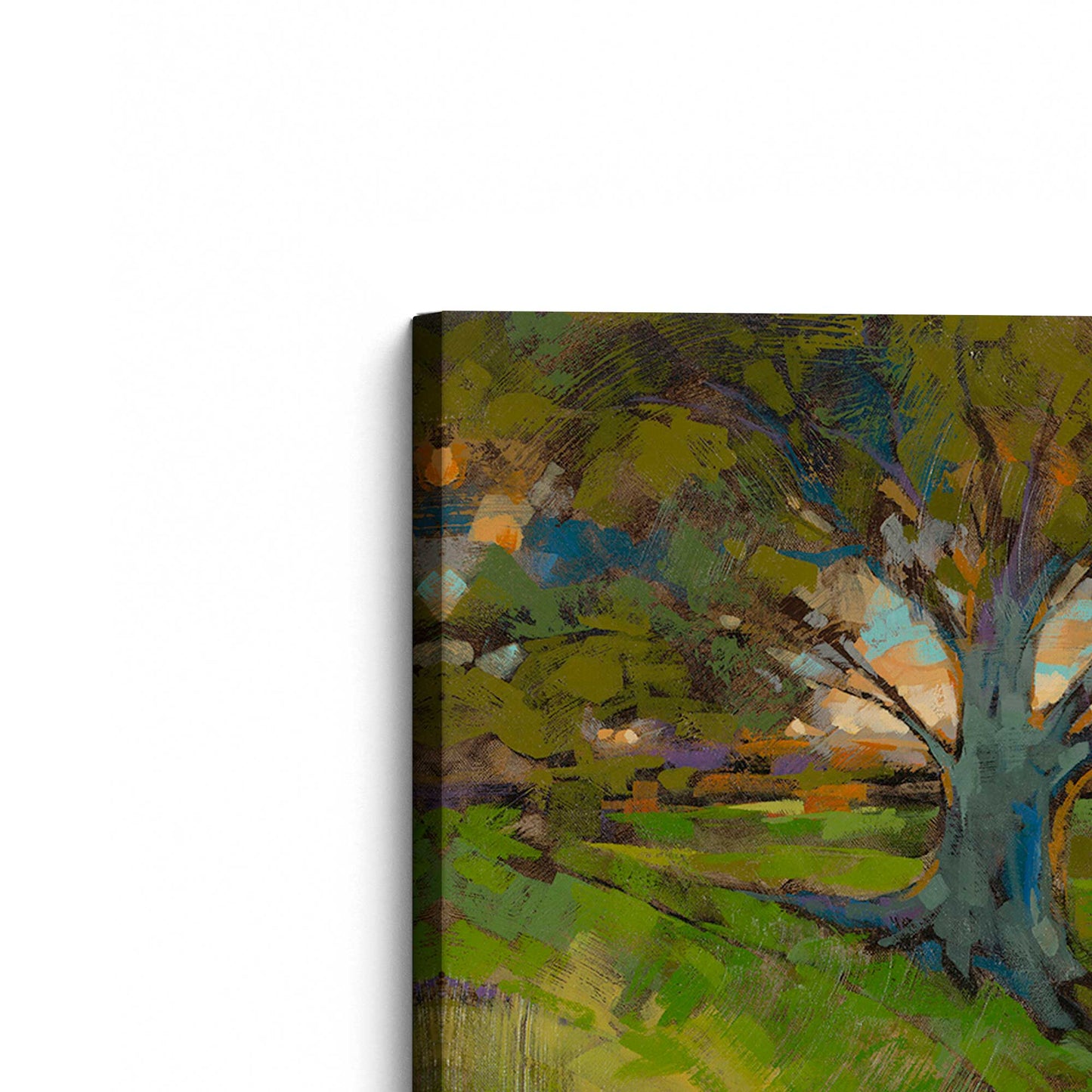 [Color:Stretched Canvas], Picture of art at an angle