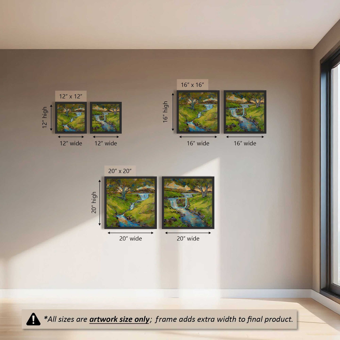 Happy Hills Splash Set of 2 Art Prints
