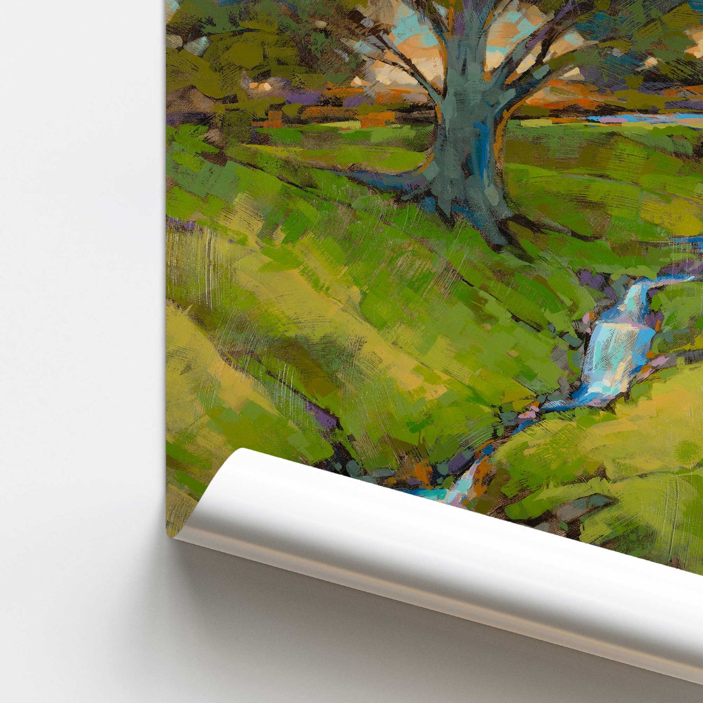 [color:Rolled Print], Picture of close up of art