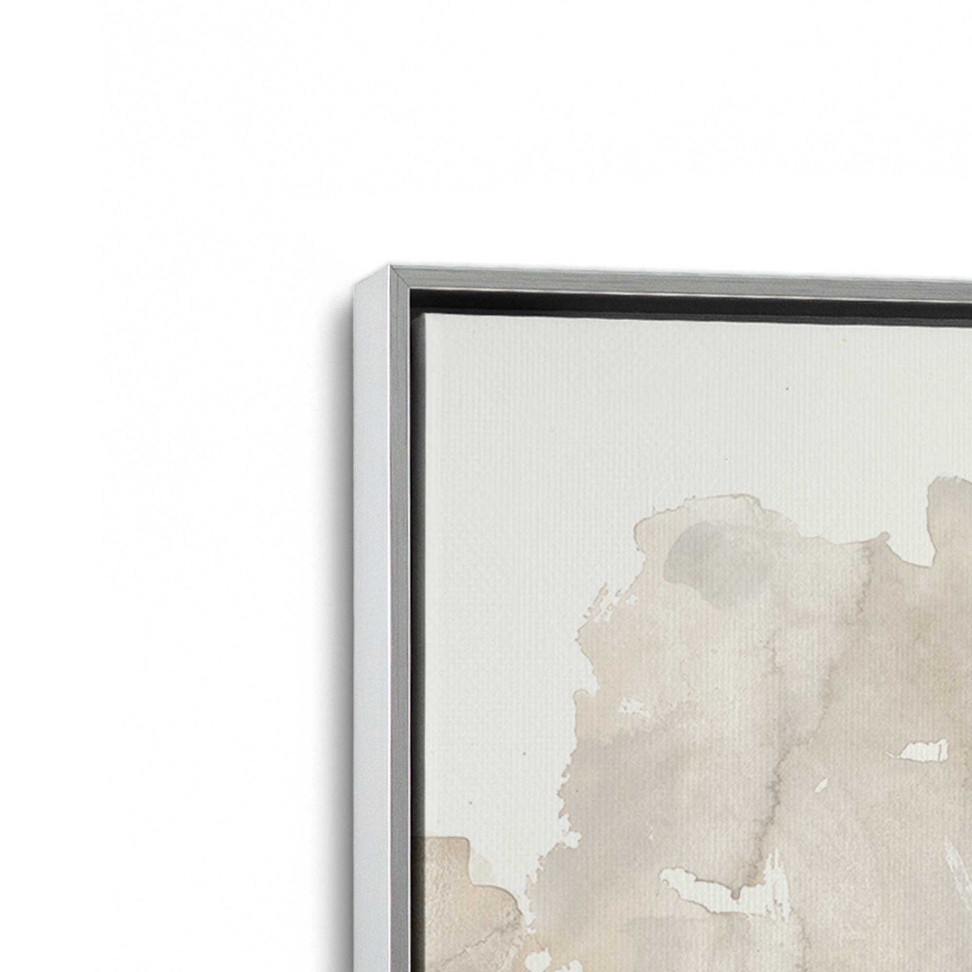 [Color:Polished Chrome], Picture of art in a Polished Chrome frame at an angle