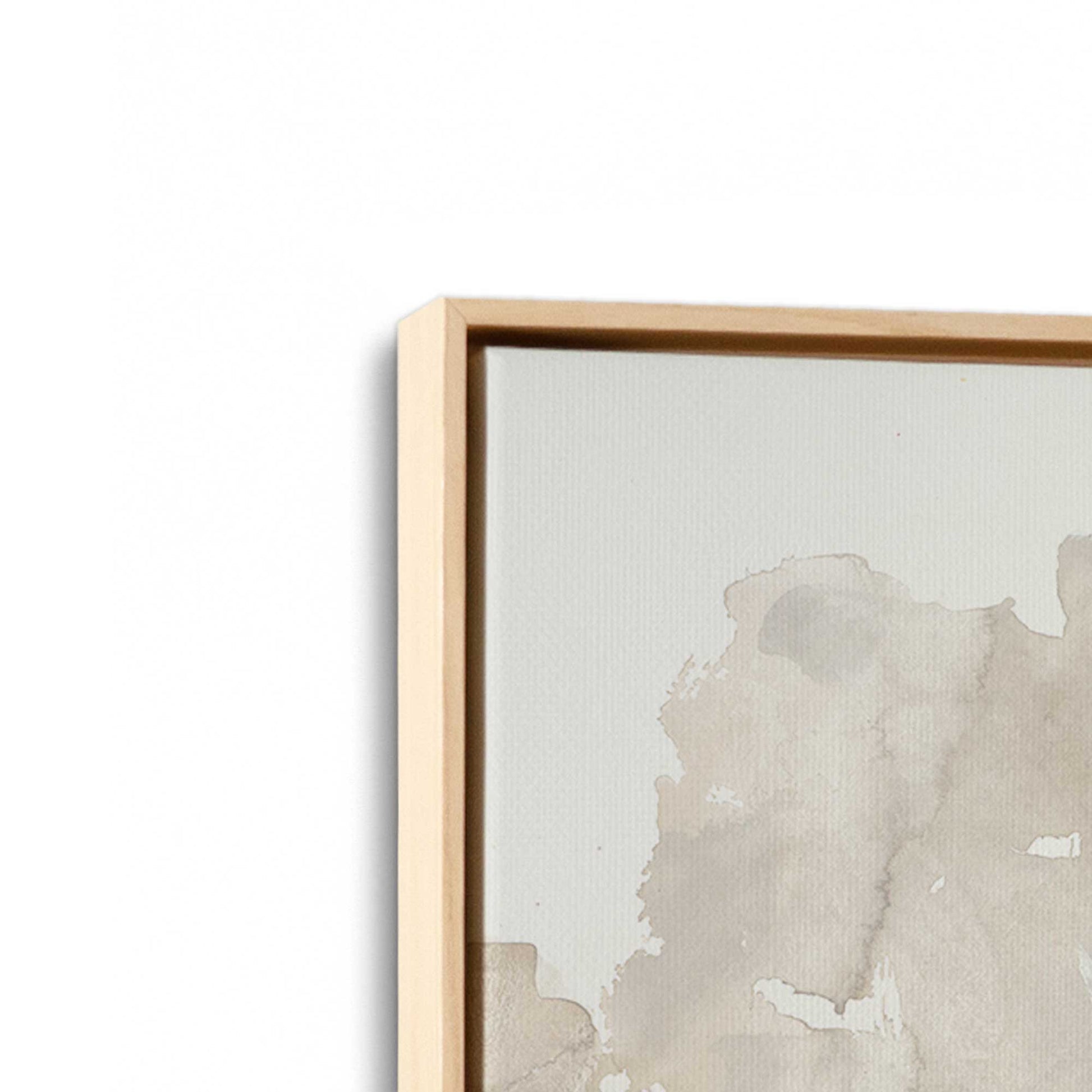 [Color:American Maple], Picture of art in an American Maple frame at an angle