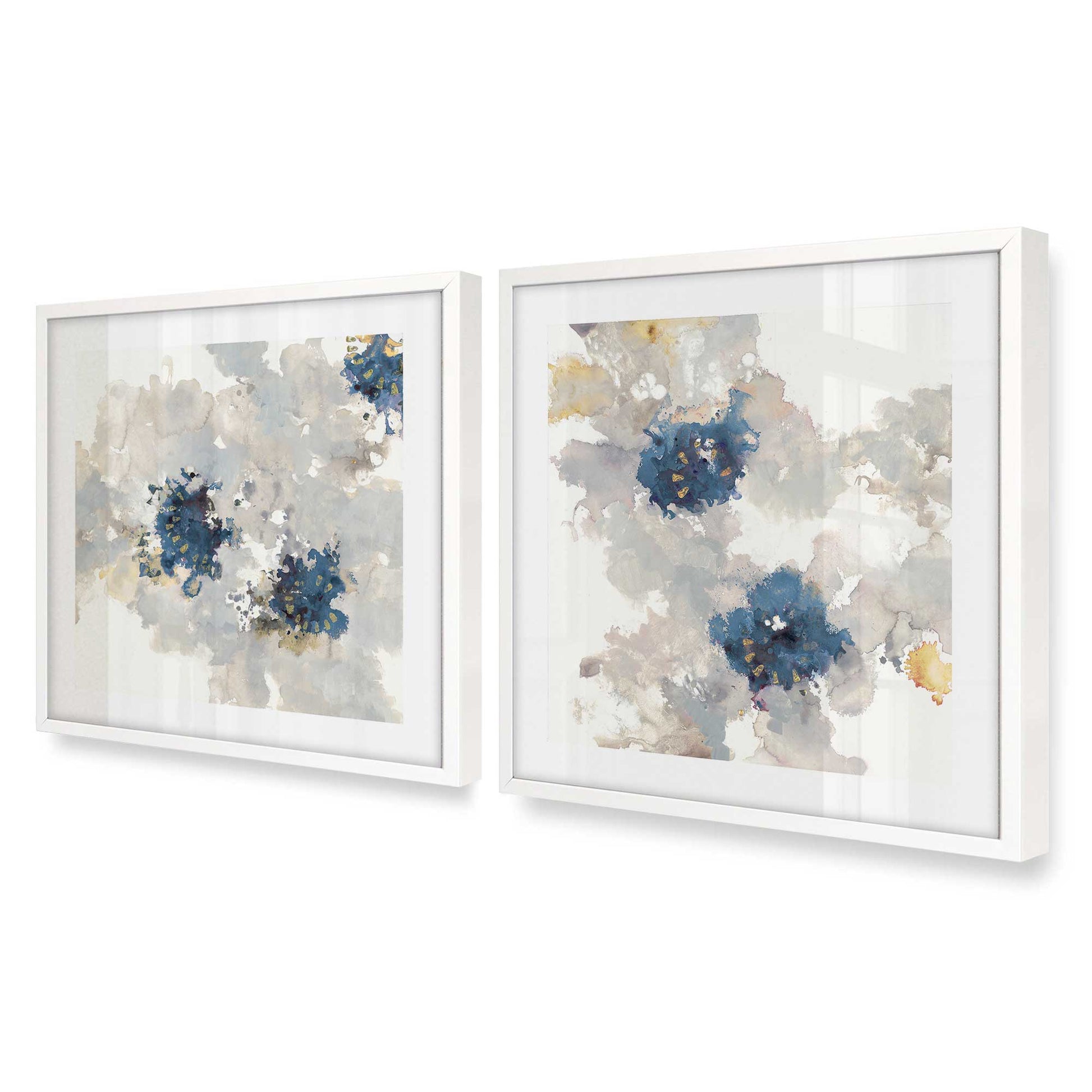 [Color:Opaque White], Picture of art in an Opaque White frame at an angle