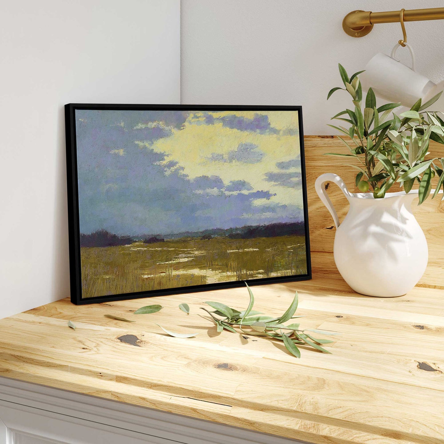 Moody Marshland Canvas Print