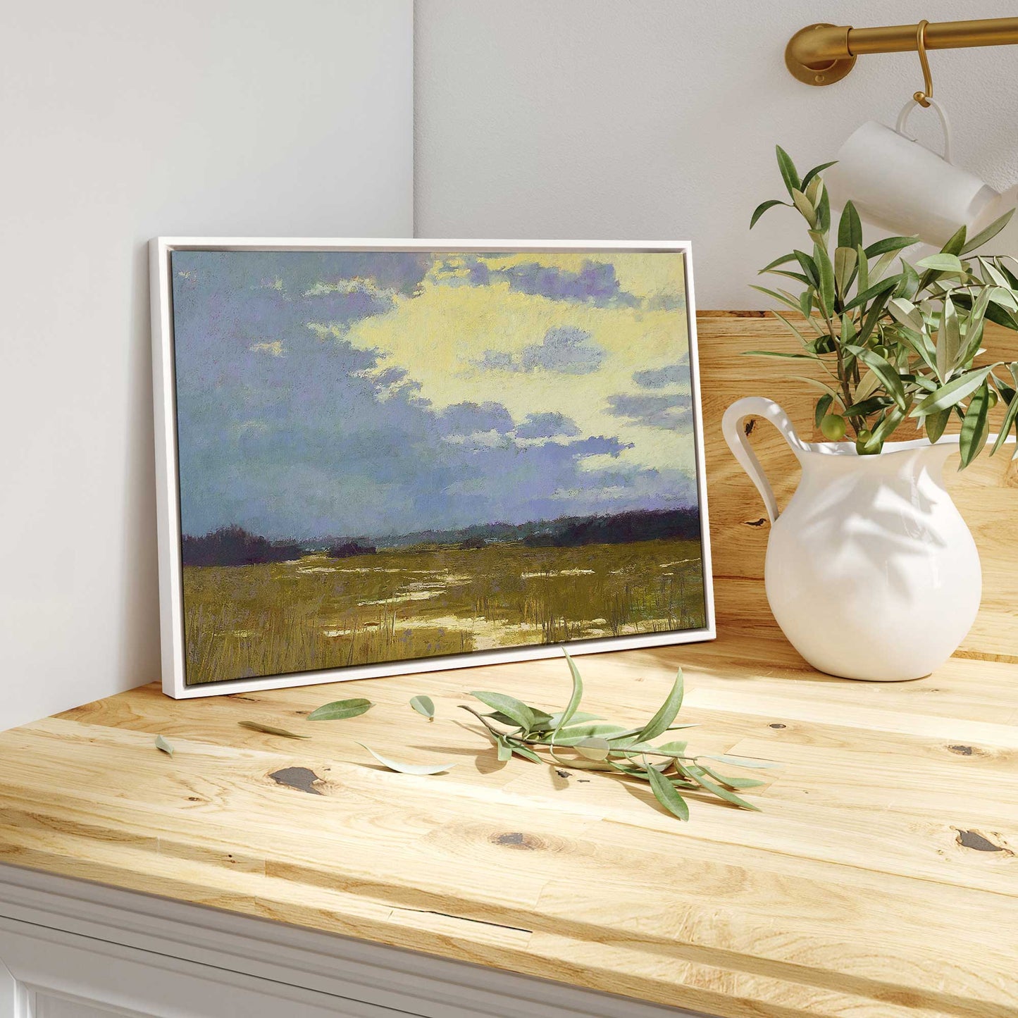 Moody Marshland Canvas Print
