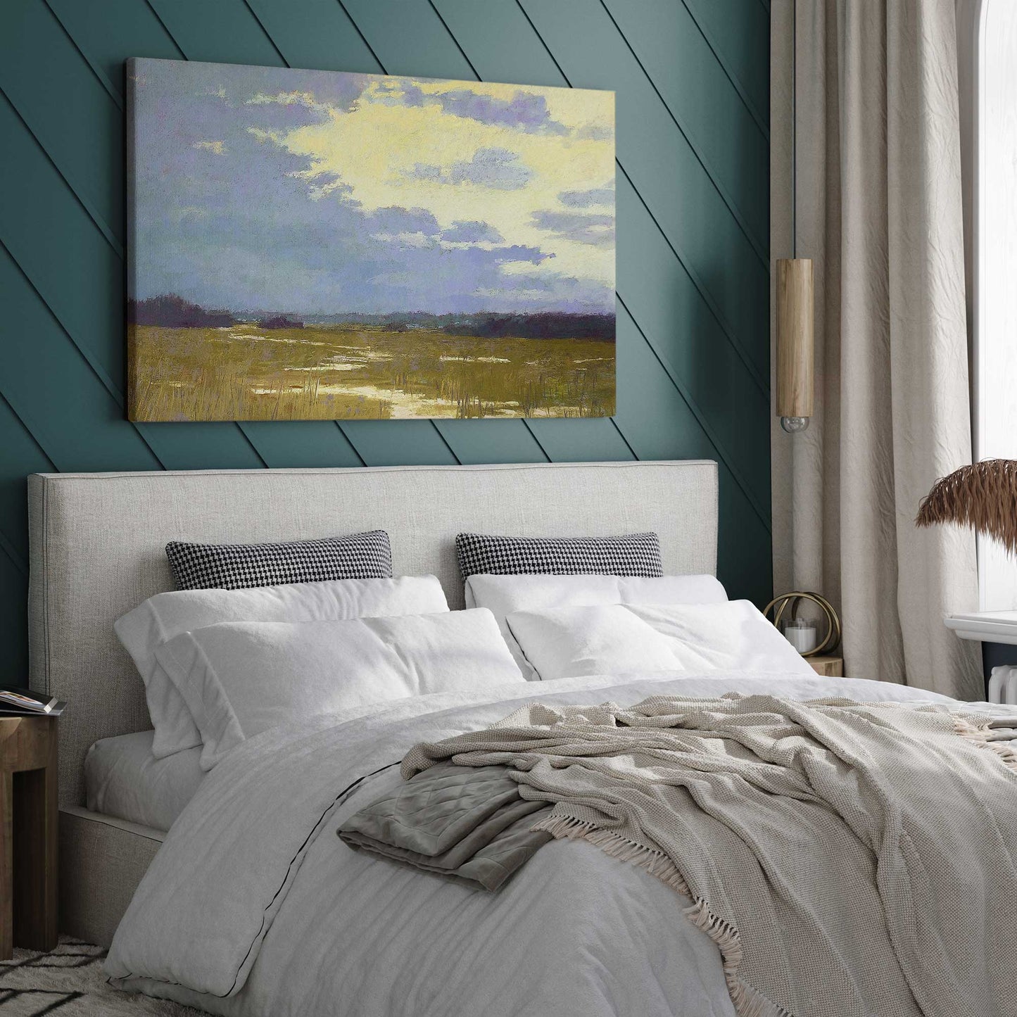 Moody Marshland Canvas Print