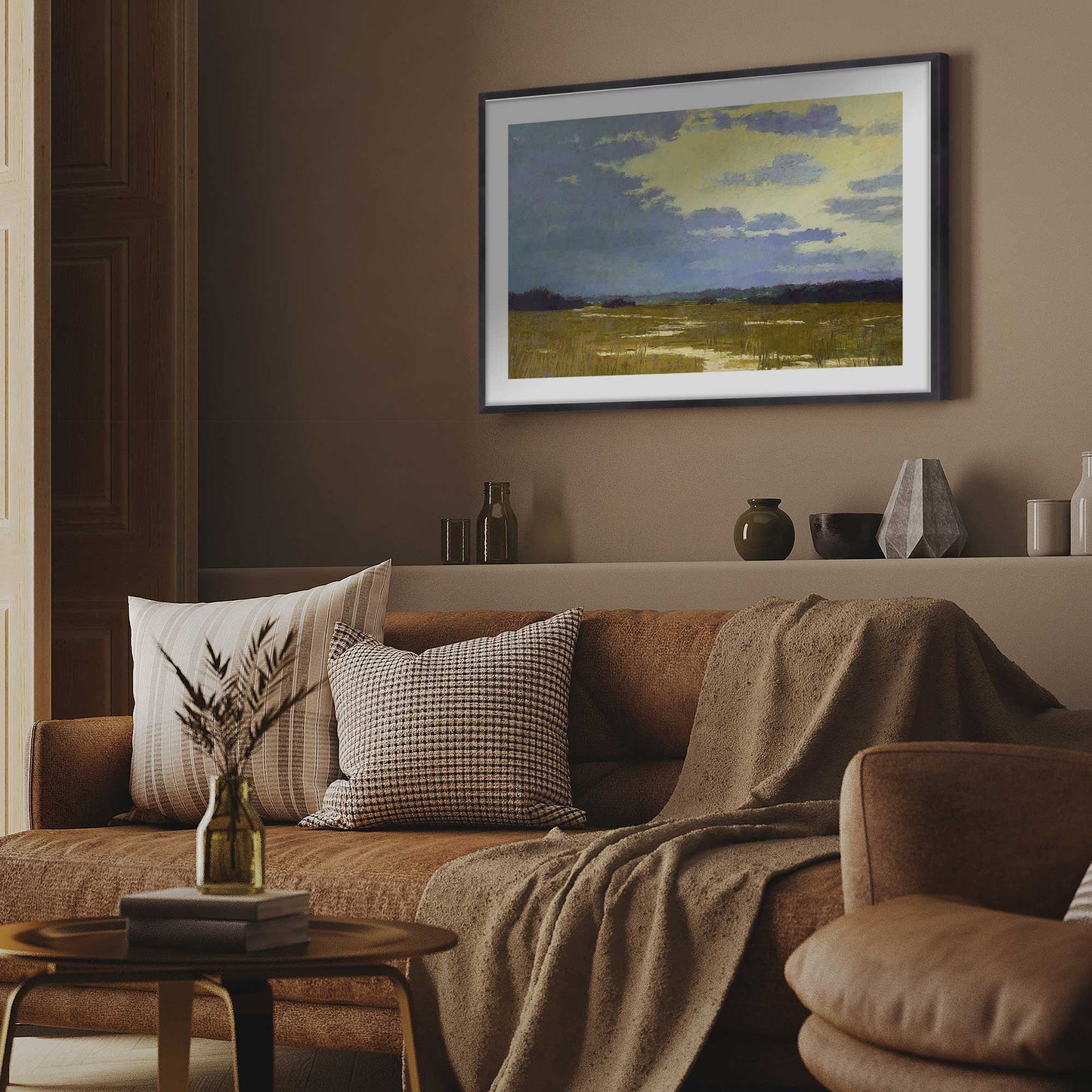 Moody Marshland Art Print