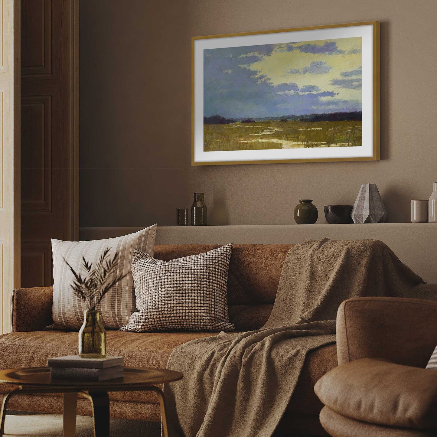 Moody Marshland Art Print
