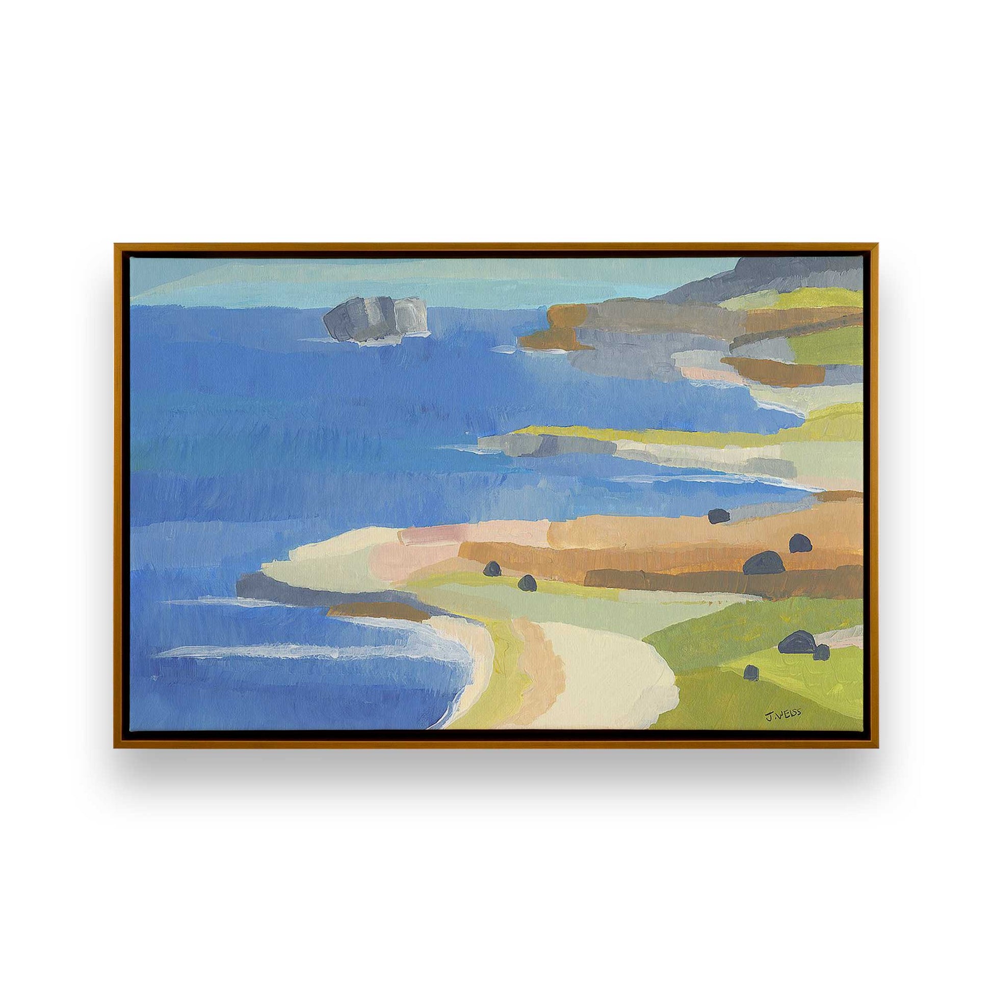 [Color:Polished Gold], Picture of art in a Polished Gold frame