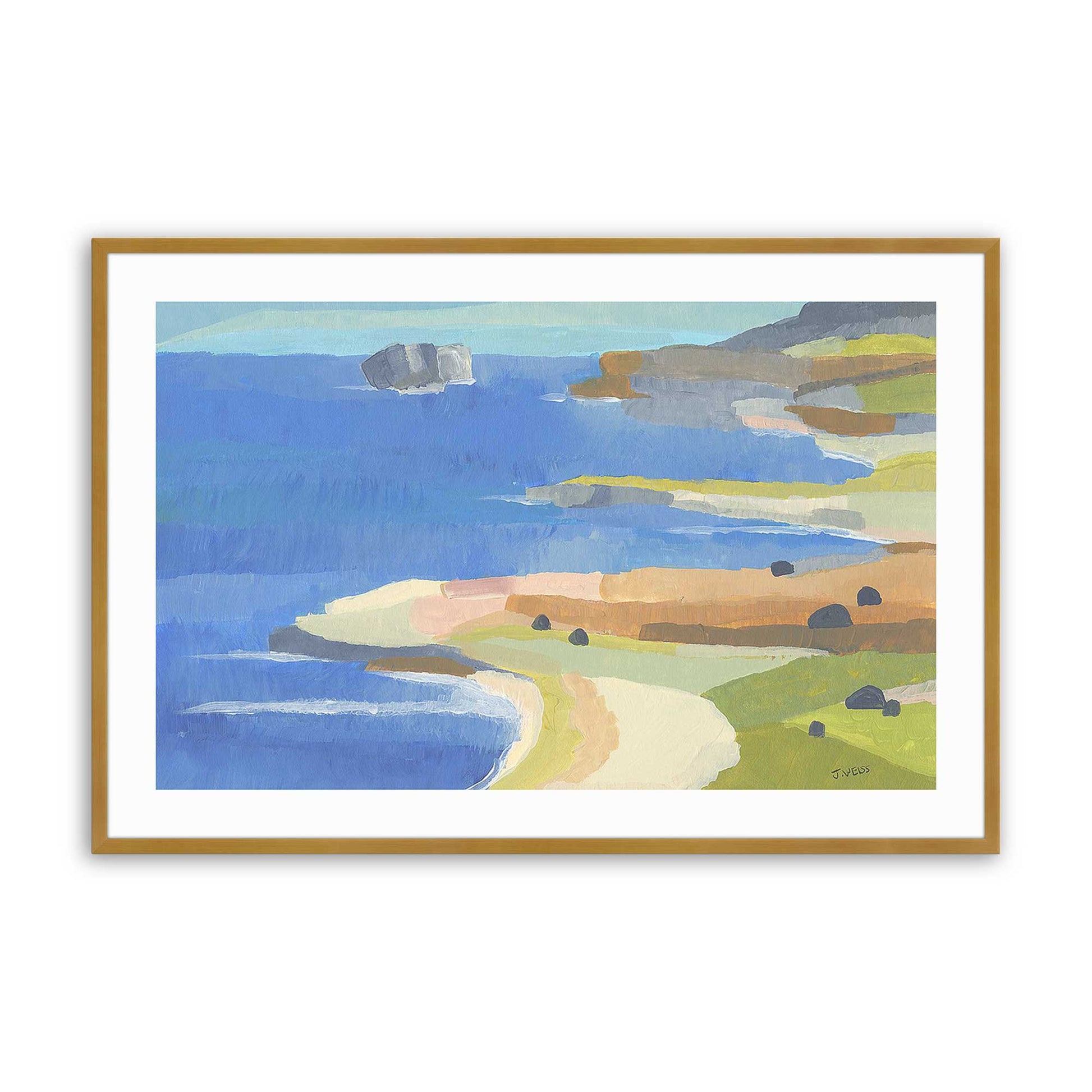 [Color:Polished Gold], Picture of art in a Polished Gold frame