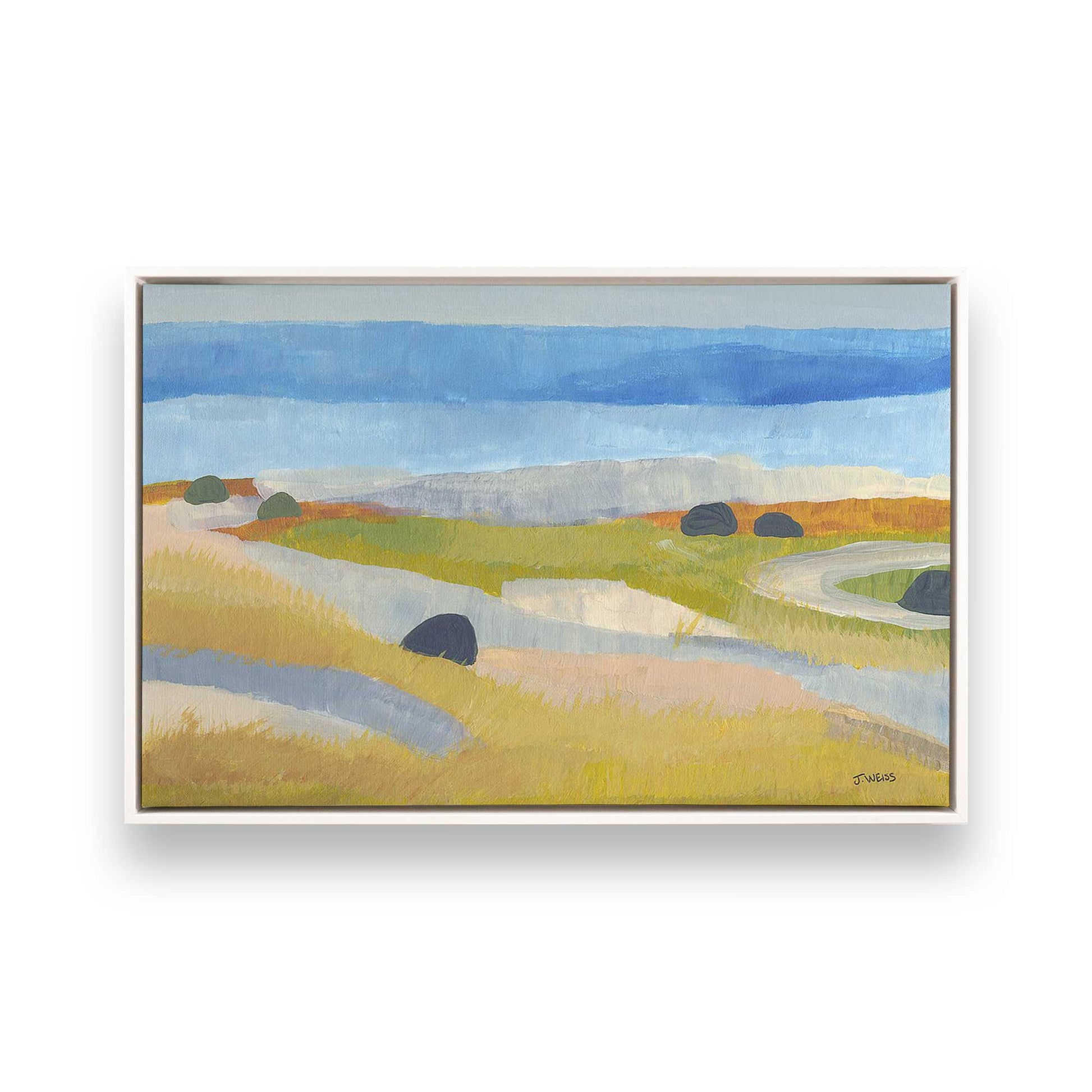 [Color:White], Picture of art in a White frame