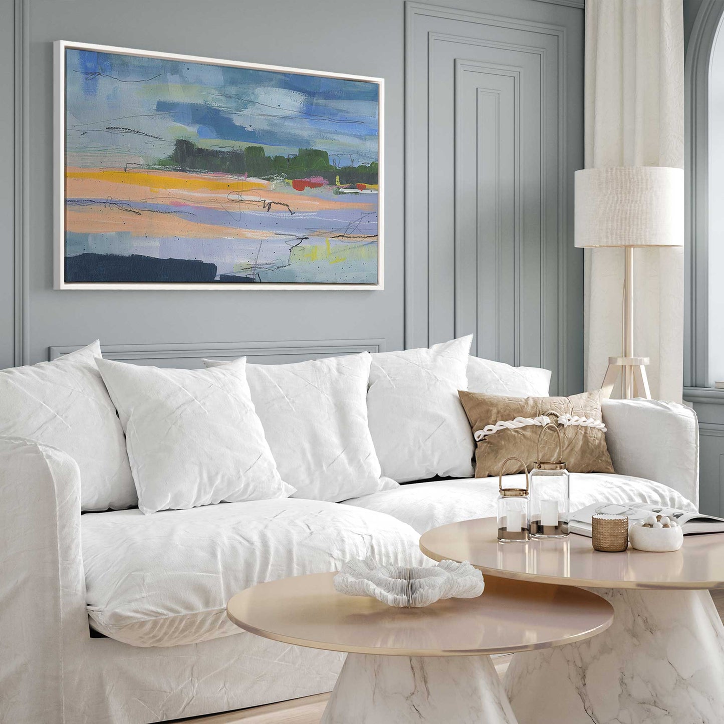 Abstract Beachfront I Canvas Print