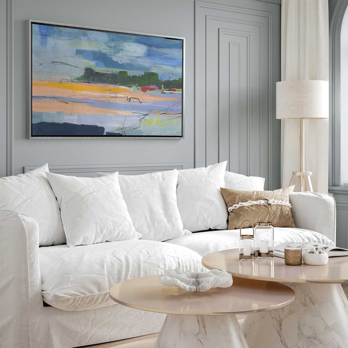Abstract Beachfront I Canvas Print
