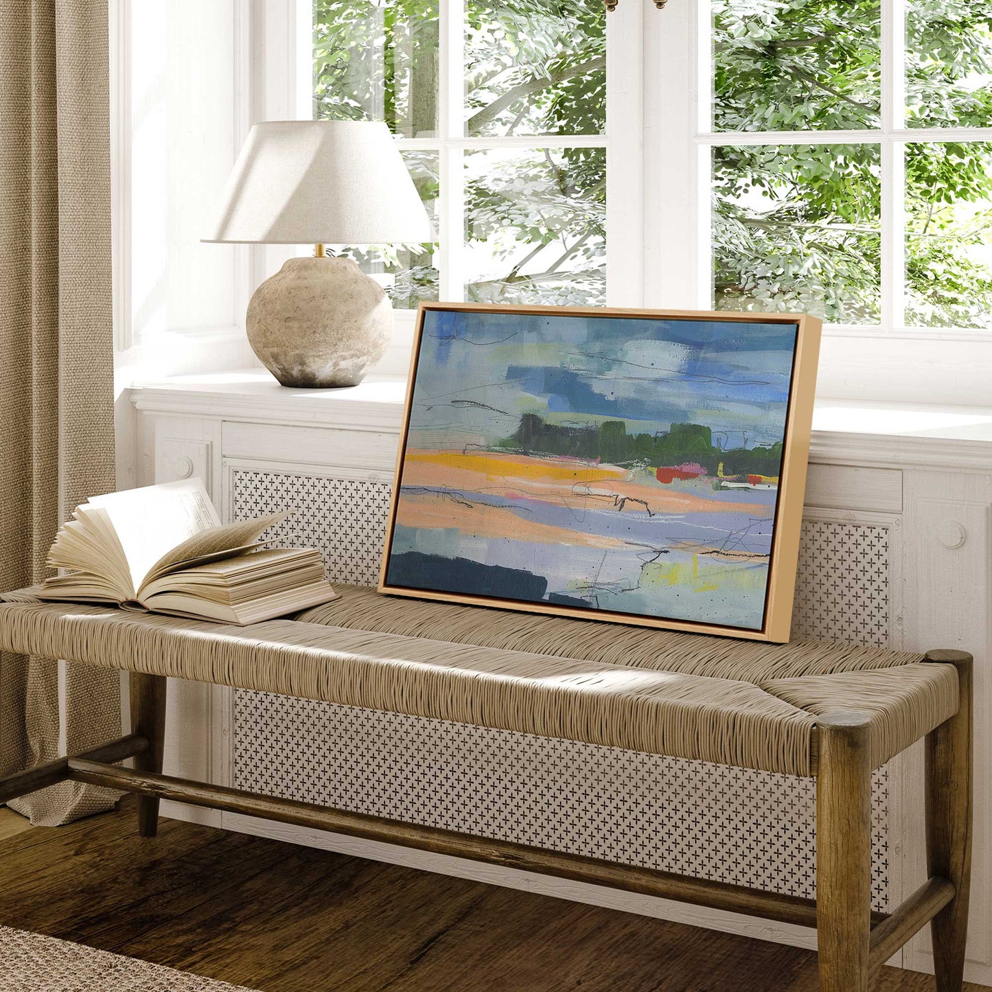 Abstract Beachfront I Canvas Print
