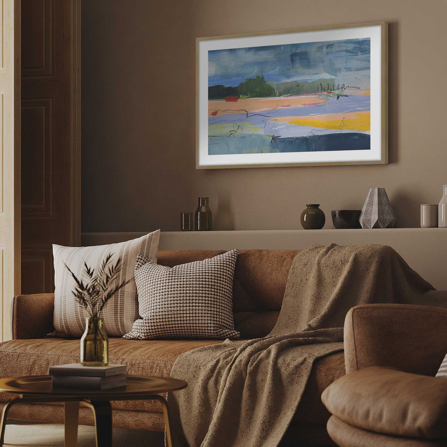 Abstract Beachfront II Art Print