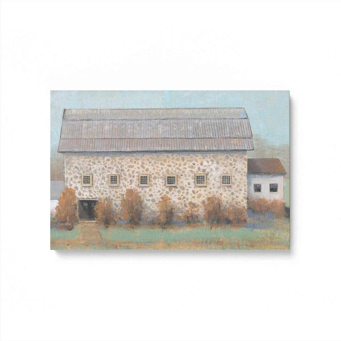 Autumn Barns Duo Canvas Print, Set of 2