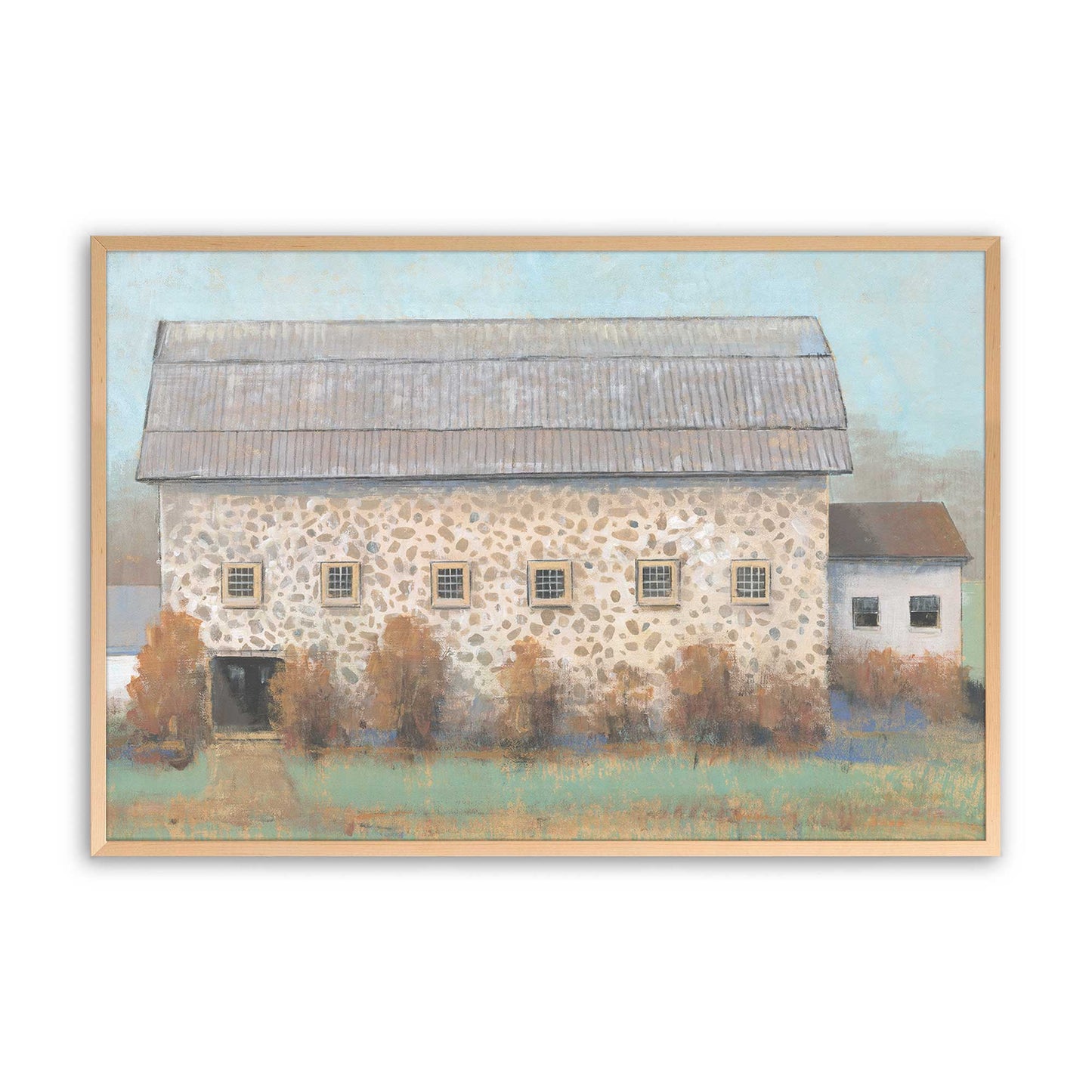 Autumn Barns Duo Art Print, Set of 2