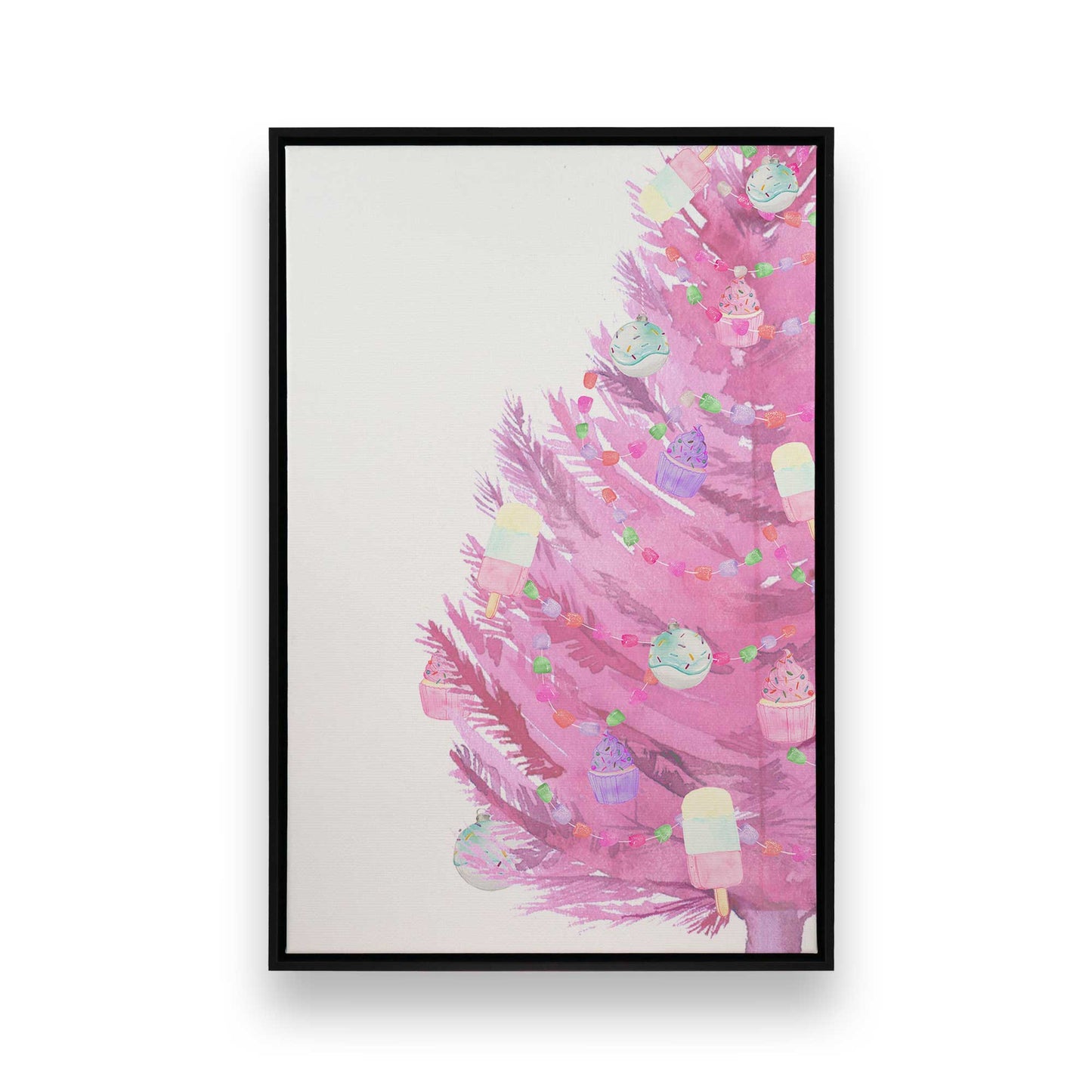 [Color:Satin Black], Picture of art in a Satin Black frame