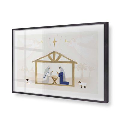 [Color:Weathered Zinc], Picture of art in a Weathered Zinc frame of the corner