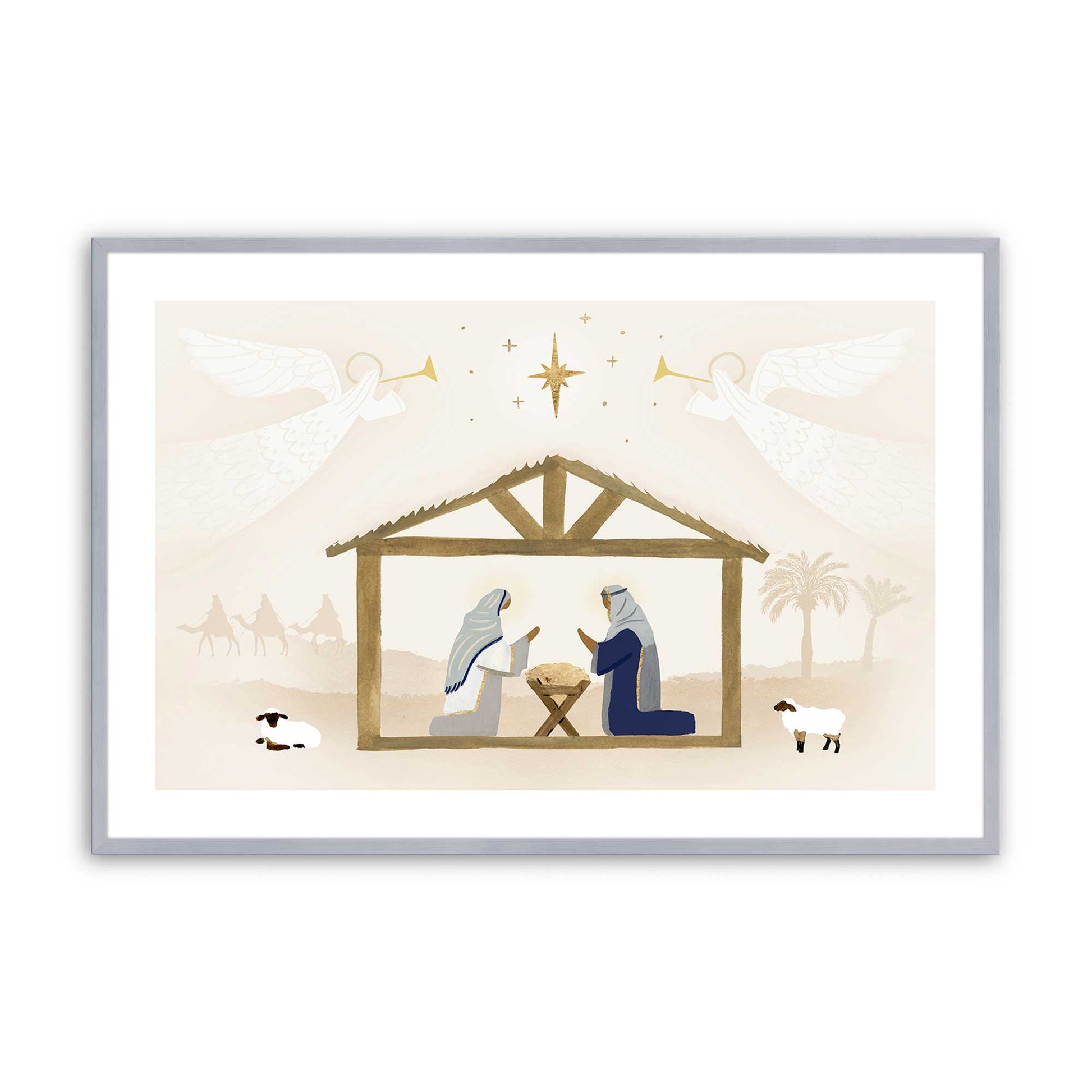 [Color:Polished Chrome], Picture of art in a Polished Chrome frame