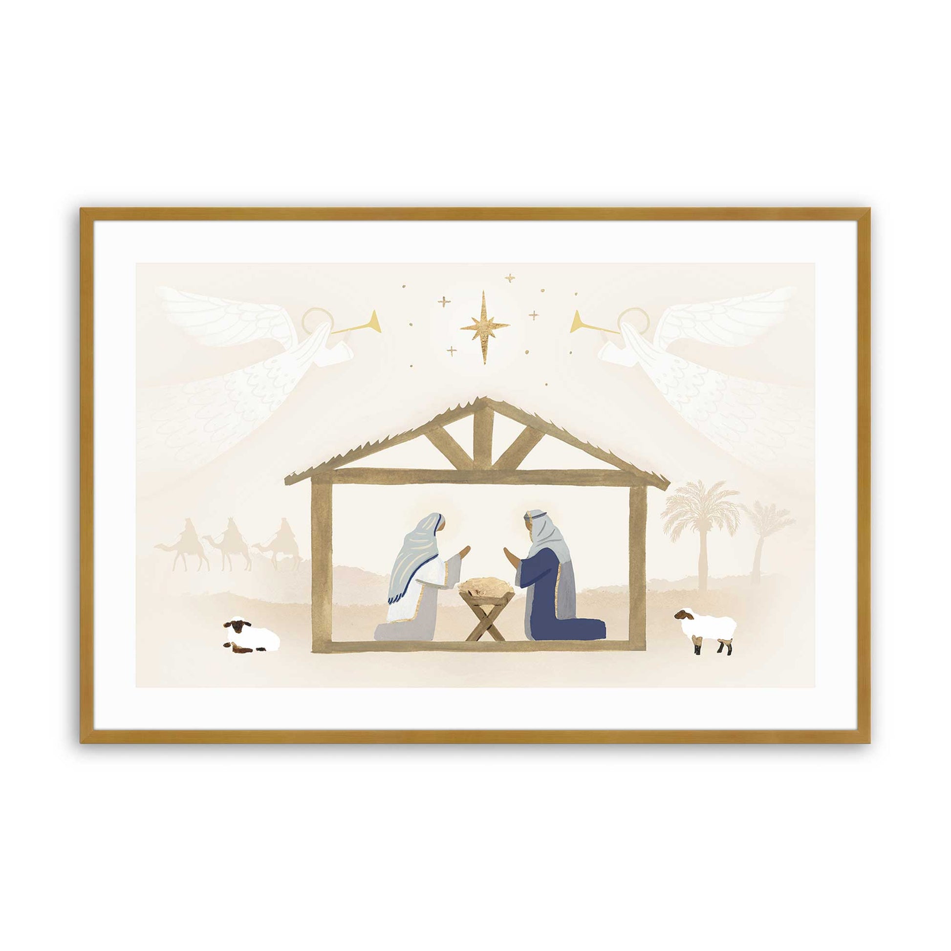 [Color:Polished Gold], Picture of art in a Polished Gold frame