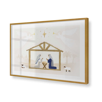 [Color:Polished Gold], Picture of art in a Polished Gold frame of the corner