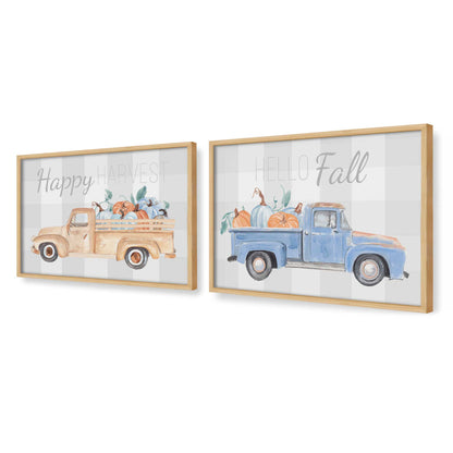 [Color:American Maple], Picture of art in a American Maple frame at an angle