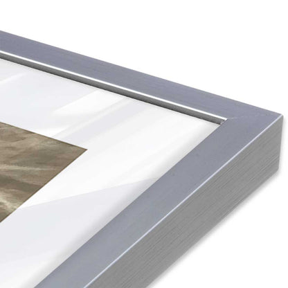 [Color:Polished Chrome], Picture of art in a Polished Chrome frame of the corner