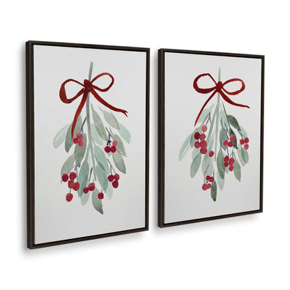 [Color:Espresso], Picture of art in a Espresso frame at an angle