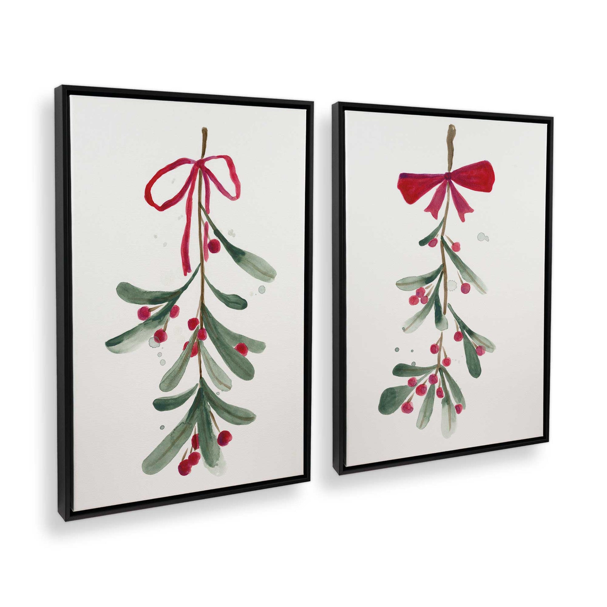 [Color:Satin Black], Picture of art in a Satin Black frame at an angle