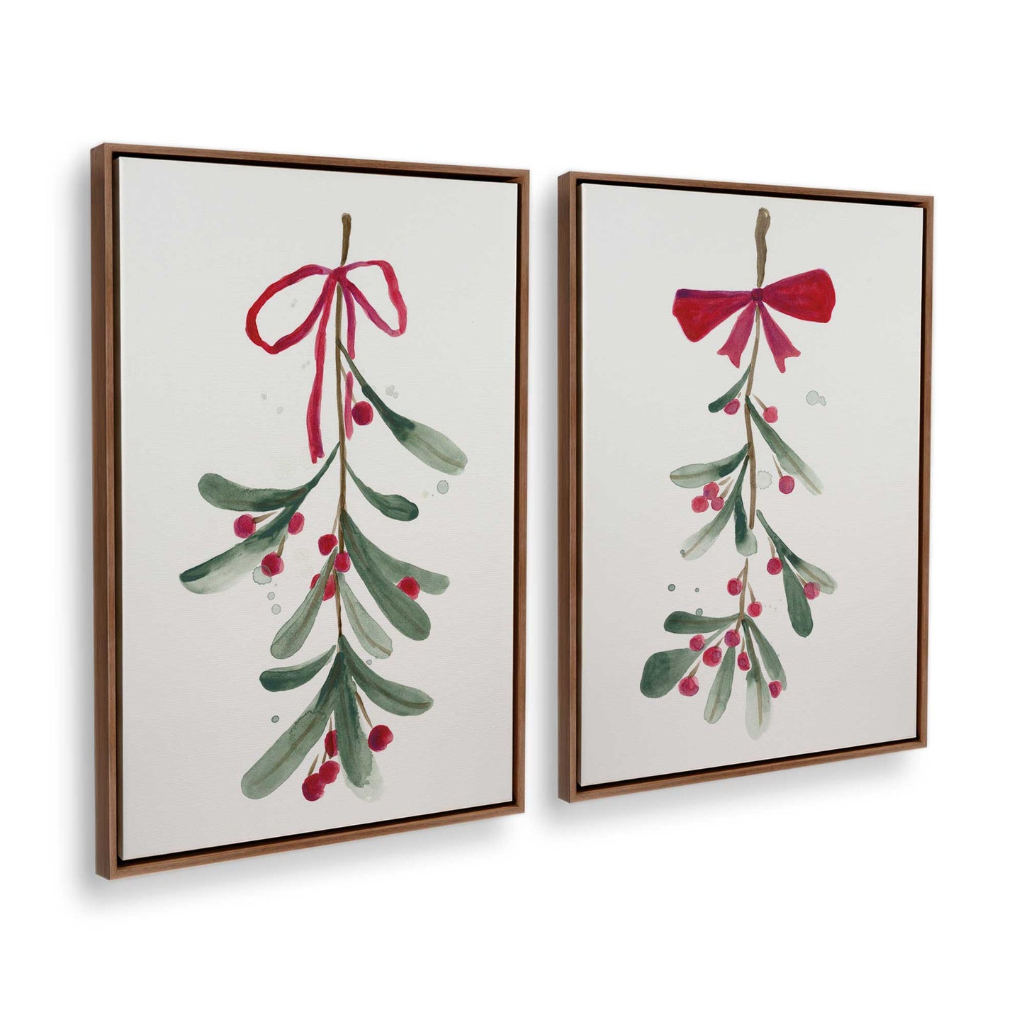 [Color:Walnut], Picture of art in a Walnut frame at an angle