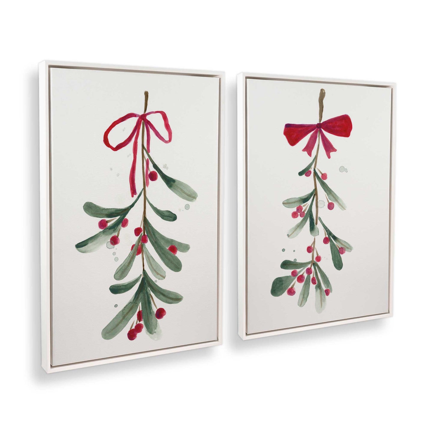 [Color:Opaque White], Picture of art in a White frame at an angle