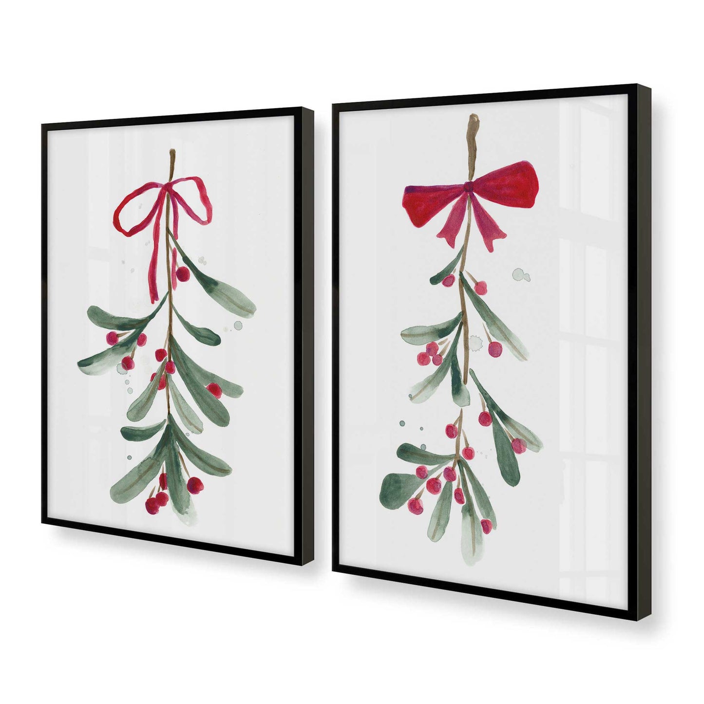 [Color:Satin Black], Picture of art in a Satin Black frame at an angle